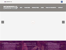 Tablet Screenshot of mcminnvillegardenclub.org